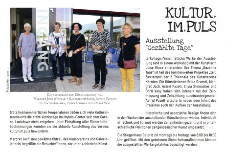 Pressebericht über die Ausstellung "Gezählte Tage"